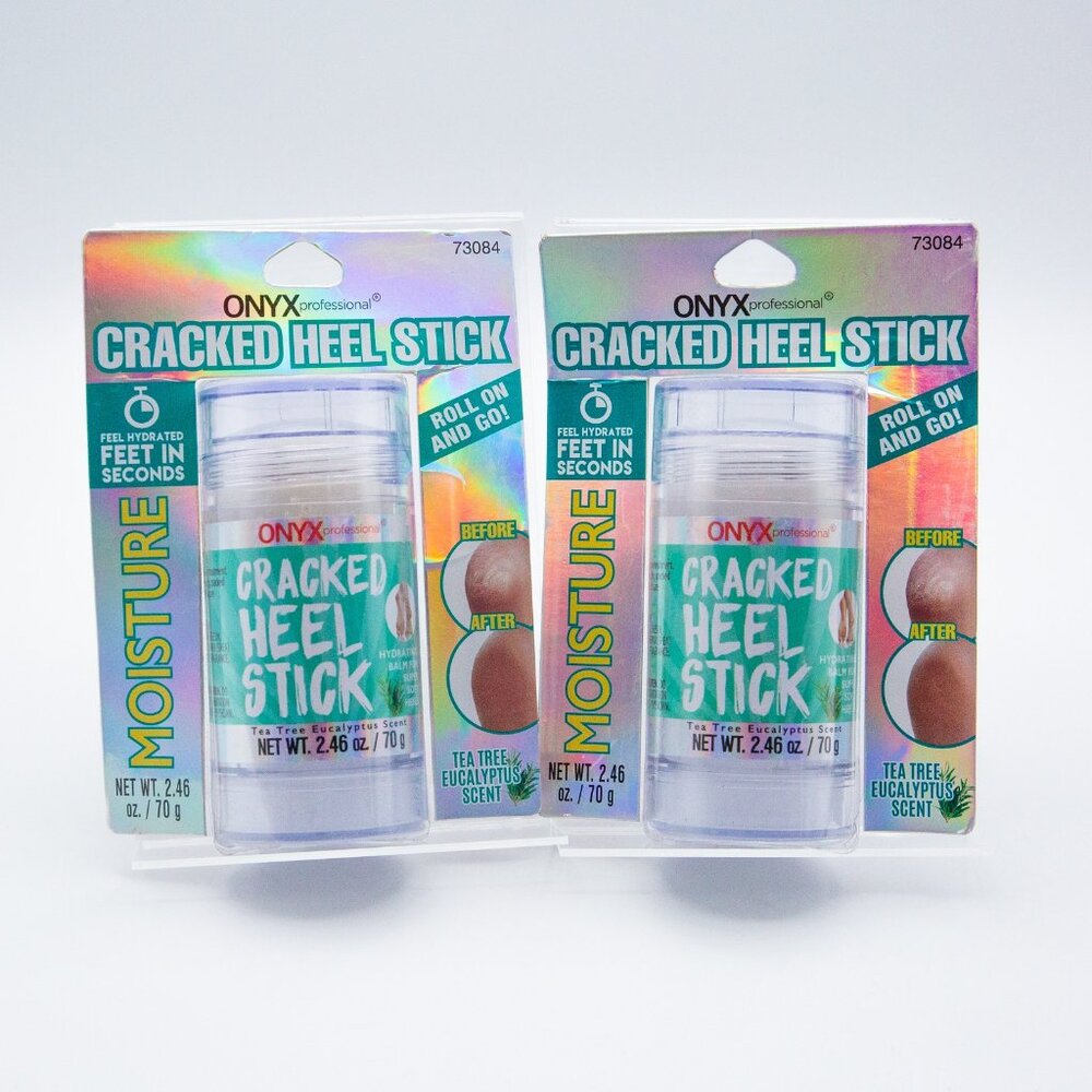 Onyx Professional ~ Tea Tree Eucalyptus Scent ~ Two Cracked Heel Sticks 2.46 Oz
